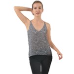 Dark Grey Snake Chiffon Cami