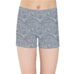 Dark Grey Snake Kids  Sports Shorts