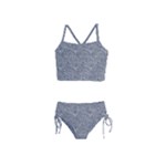 Dark Grey Snake Girls  Tankini Swimsuit