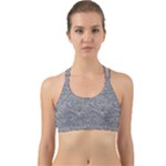Dark Grey Snake Back Web Sports Bra