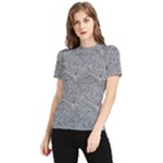 Dark Grey Snake Women s Short Sleeve Rash Guard