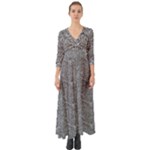 Dark Grey Snake Button Up Boho Maxi Dress