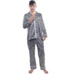 Dark Grey Snake Men s Long Sleeve Satin Pajamas Set