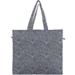 Dark Grey Snake Canvas Travel Bag