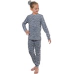 Dark Grey Snake Kids  Long Sleeve Set 