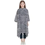 Dark Grey Snake Kids  Hooded Rain Ponchos