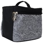 Dark Grey Snake Make Up Travel Bag (Large)