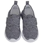 Dark Grey Snake Kids  Velcro No Lace Shoes