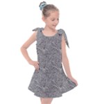 Dark Grey Snake Kids  Tie Up Tunic Dress
