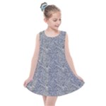 Dark Grey Snake Kids  Summer Dress