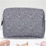 Dark Grey Snake Make Up Pouch (Medium)