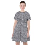 Dark Grey Snake Sailor Dress