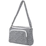 Dark Grey Snake Front Pocket Crossbody Bag