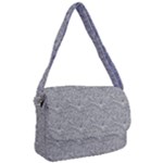 Dark Grey Snake Courier Bag