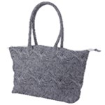 Dark Grey Snake Canvas Shoulder Bag