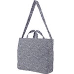 Dark Grey Snake Square Shoulder Tote Bag