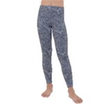 Dark Grey Snake Kids  Lightweight Velour Leggings