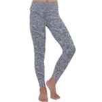 Dark Grey Snake Kids  Lightweight Velour Classic Yoga Leggings