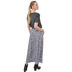 Velour Split Maxi Skirt 
