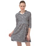 Dark Grey Snake Mini Skater Shirt Dress
