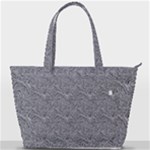 Dark Grey Snake Back Pocket Shoulder Bag 