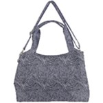 Dark Grey Snake Double Compartment Shoulder Bag