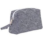 Dark Grey Snake Wristlet Pouch Bag (Large)