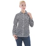 Dark Grey Snake Women s Long Sleeve Pocket Shirt