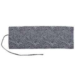 Dark Grey Snake Roll Up Canvas Pencil Holder (M) from ArtsNow.com