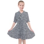 Dark Grey Snake Kids  All Frills Chiffon Dress