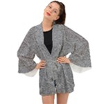 Dark Grey Snake Long Sleeve Kimono