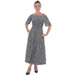 Dark Grey Snake Shoulder Straps Boho Maxi Dress 