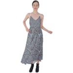 Dark Grey Snake Tie Back Maxi Dress
