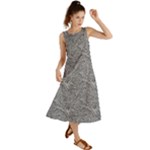 Dark Grey Snake Summer Maxi Dress