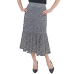 Dark Grey Snake Midi Mermaid Skirt
