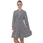 Dark Grey Snake All Frills Dress