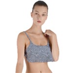 Dark Grey Snake Layered Top Bikini Top 