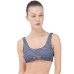Dark Grey Snake The Little Details Bikini Top