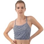 Dark Grey Snake Mini Tank Bikini Top