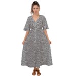 Dark Grey Snake Kimono Sleeve Boho Dress