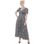 Dark Grey Snake Button Up Short Sleeve Maxi Dress