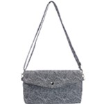 Dark Grey Snake Removable Strap Clutch Bag