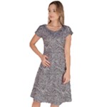 Dark Grey Snake Classic Short Sleeve Dress