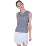Dark Grey Snake Women s Sleeveless Sports Top