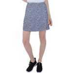 Dark Grey Snake Tennis Skirt