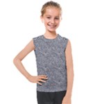 Dark Grey Snake Kids  Mesh Tank Top
