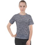 Dark Grey Snake Women s Sport Raglan T-Shirt
