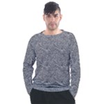Dark Grey Snake Men s Long Sleeve Raglan T-Shirt