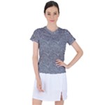 Dark Grey Snake Women s Sports Top