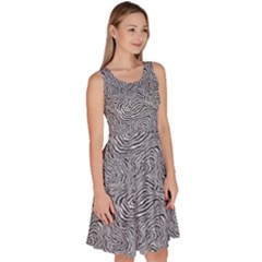 Knee Length Skater Dress With Pockets 